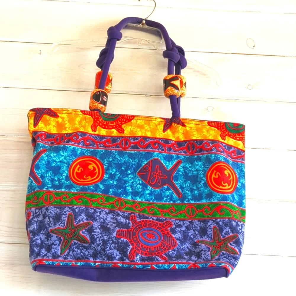 Colorful Patterned Tote Bag